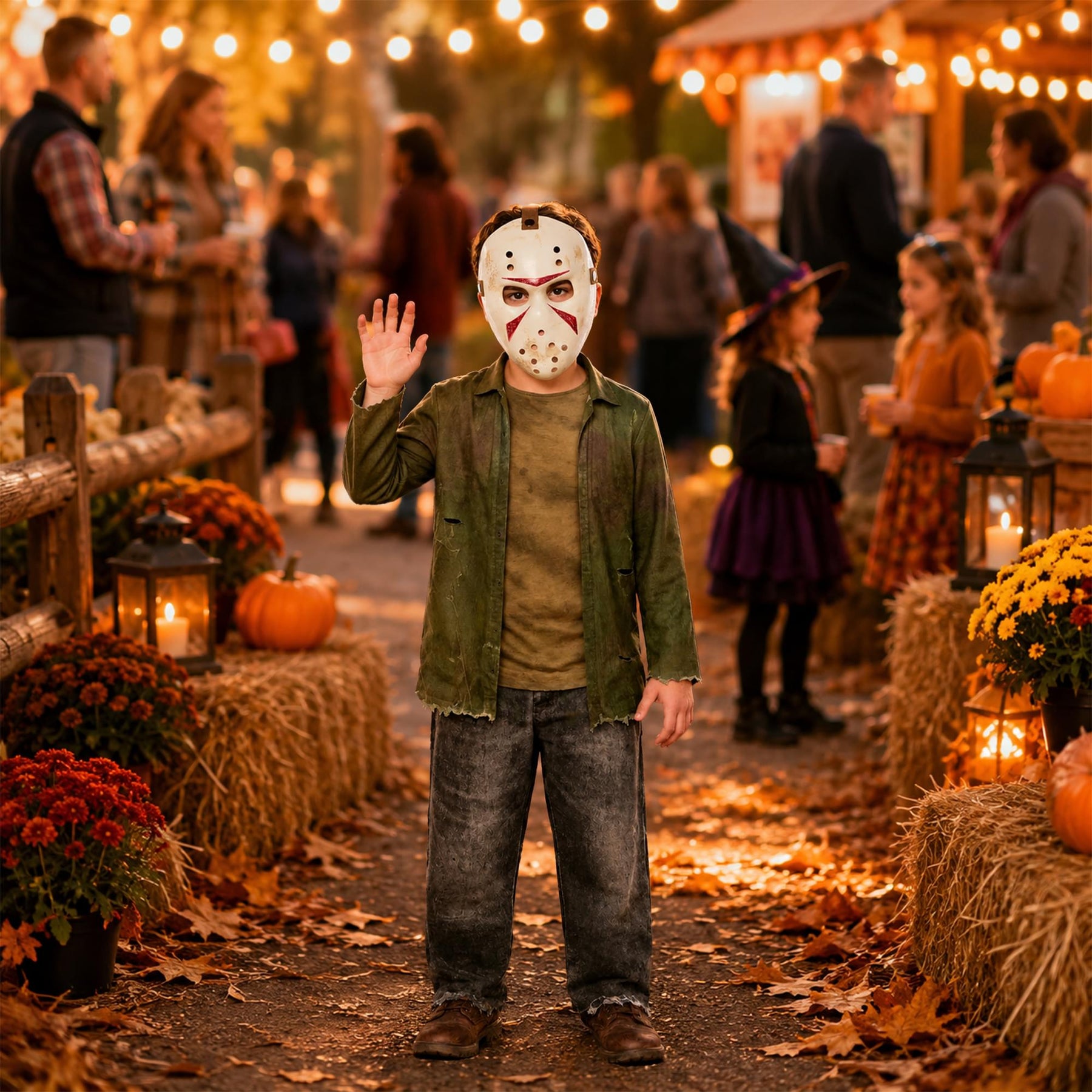 Jason Universe Jason Jumpsuit and Mask Child Costume | Large