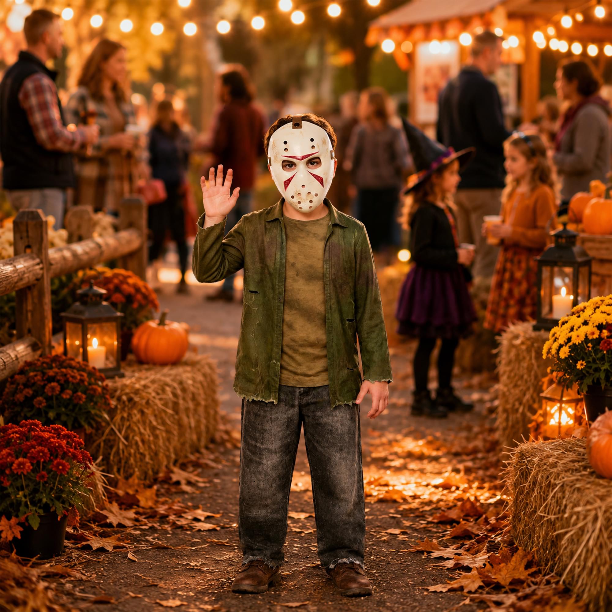 Jason Universe Jason Jumpsuit and Mask Child Costume | Large