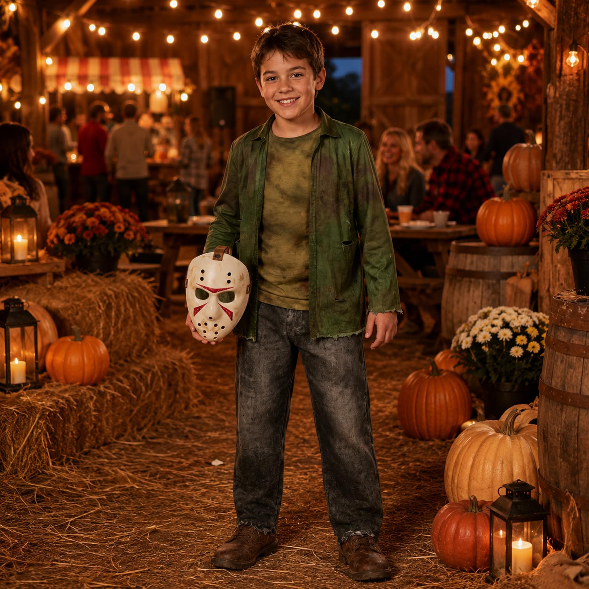 Jason Universe Jason Jumpsuit and Mask Child Costume | Large