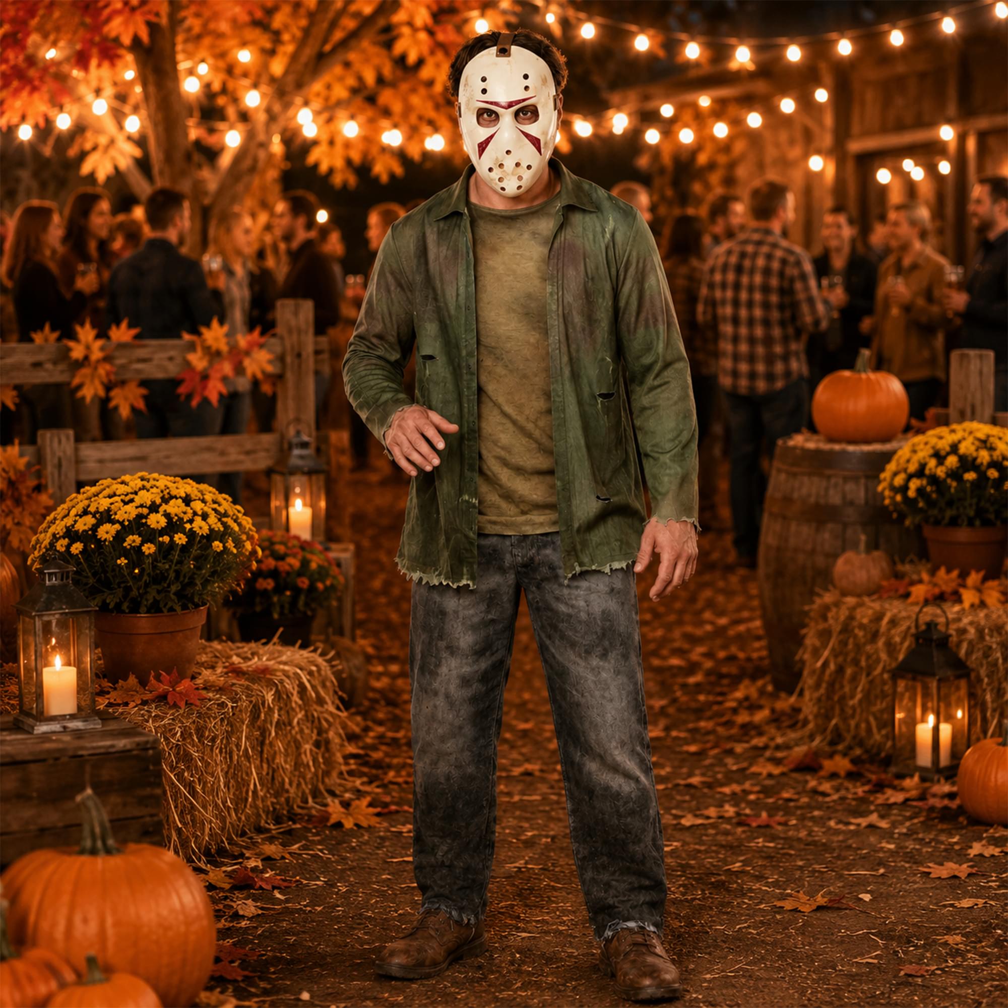 Jason Universe Jason Jumpsuit and Mask Adult Costume | Small