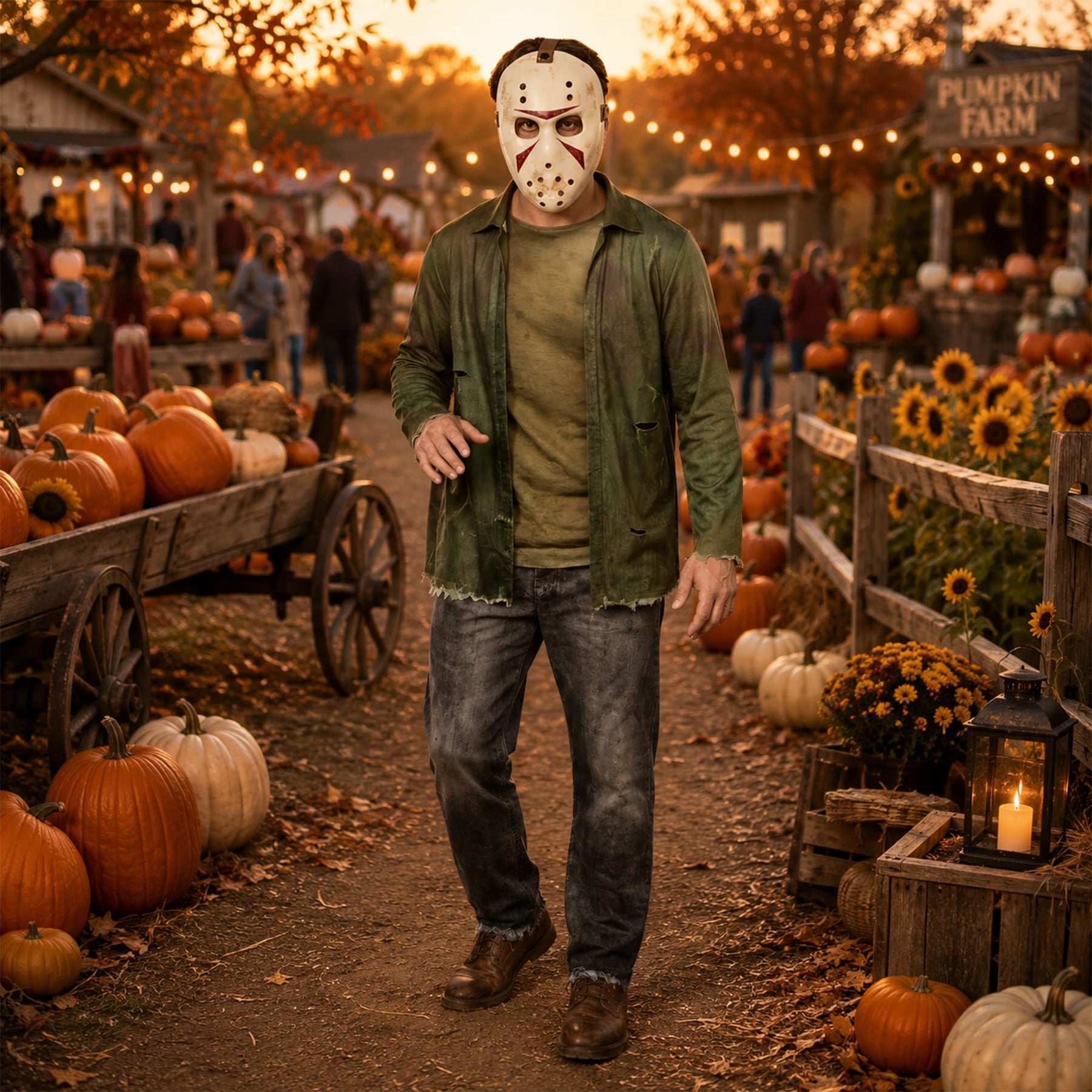 Jason Universe Jason Jumpsuit and Mask Adult Costume | Small