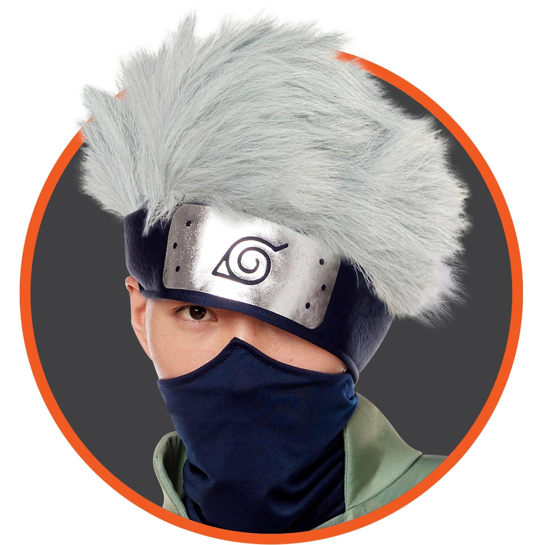 Naruto Kakashi Hidden Leaf Adult Costume Headband, kakashi from naruto  costume 