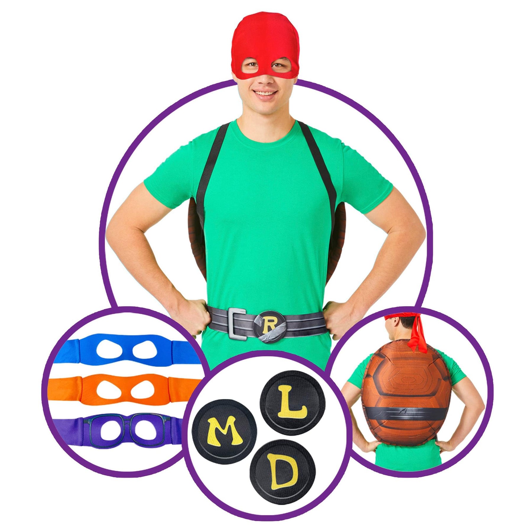 TMNT Movie Shell Kit Adult Costume | One Size Fits Most