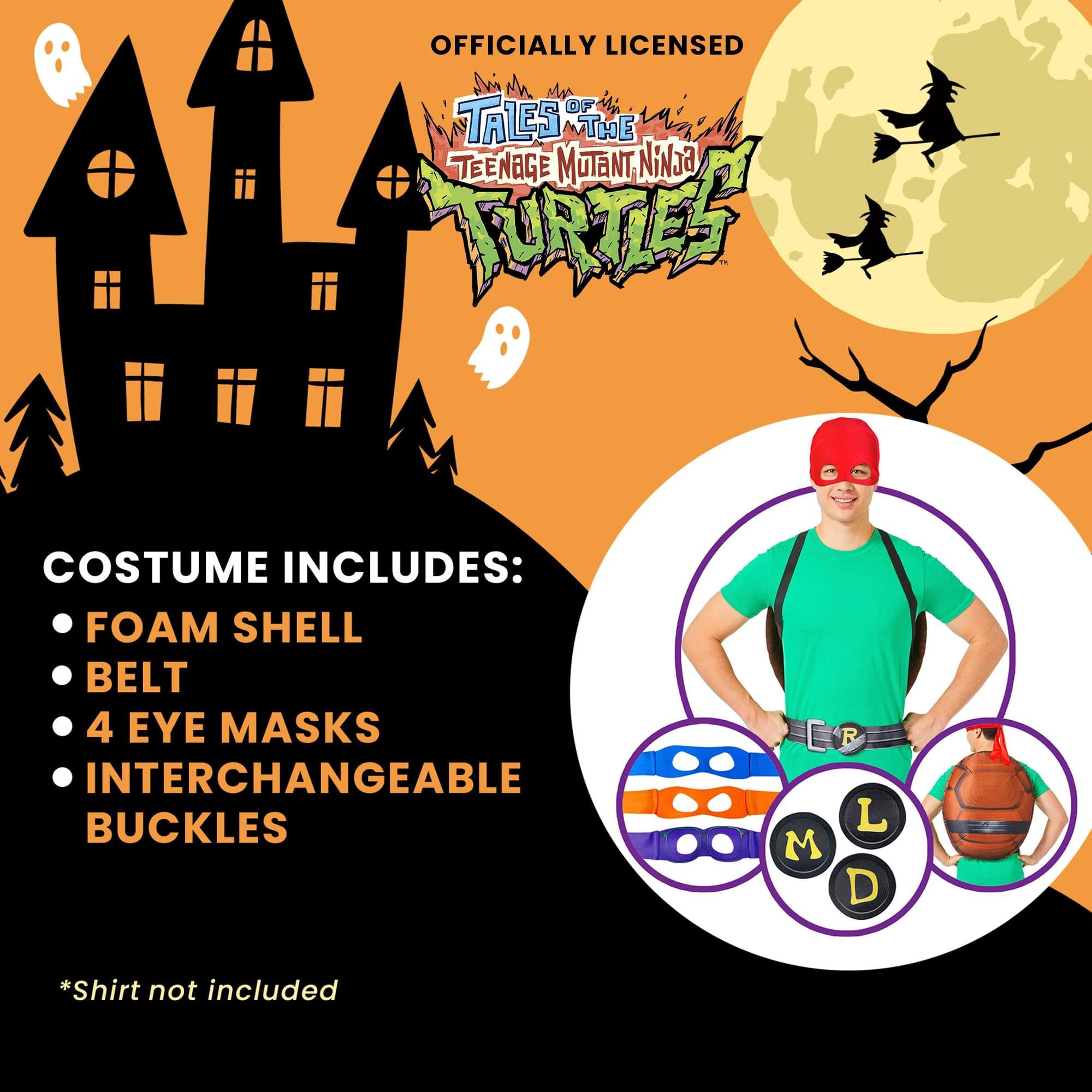 TMNT Movie Shell Kit Adult Costume | One Size Fits Most