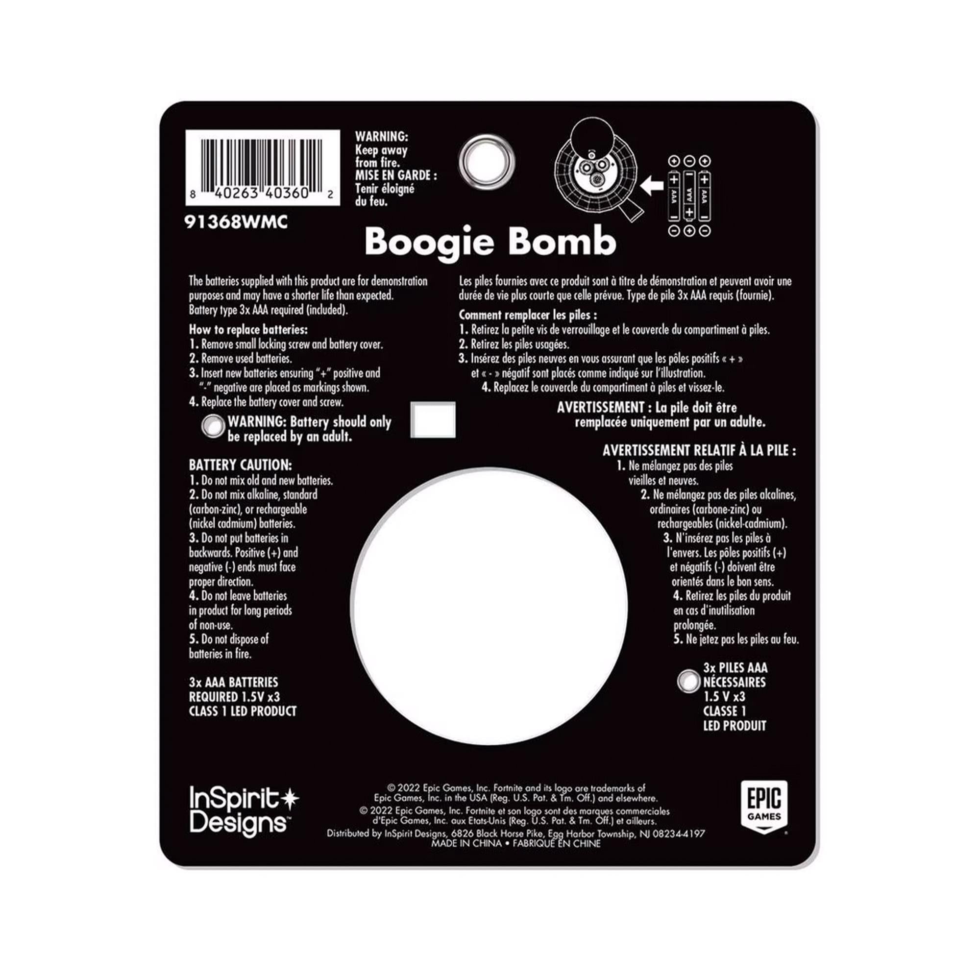Fortnite Boogie Bomb Costume Accessory