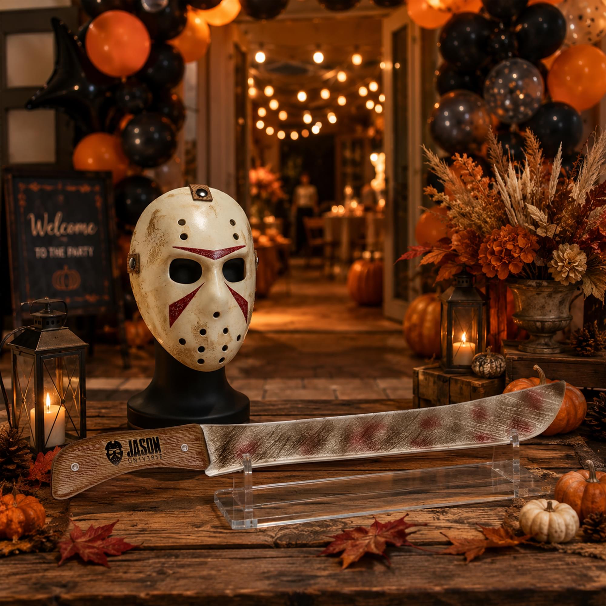 Jason Un1v3rse Mask And Machete | 56"L x 2.5"W