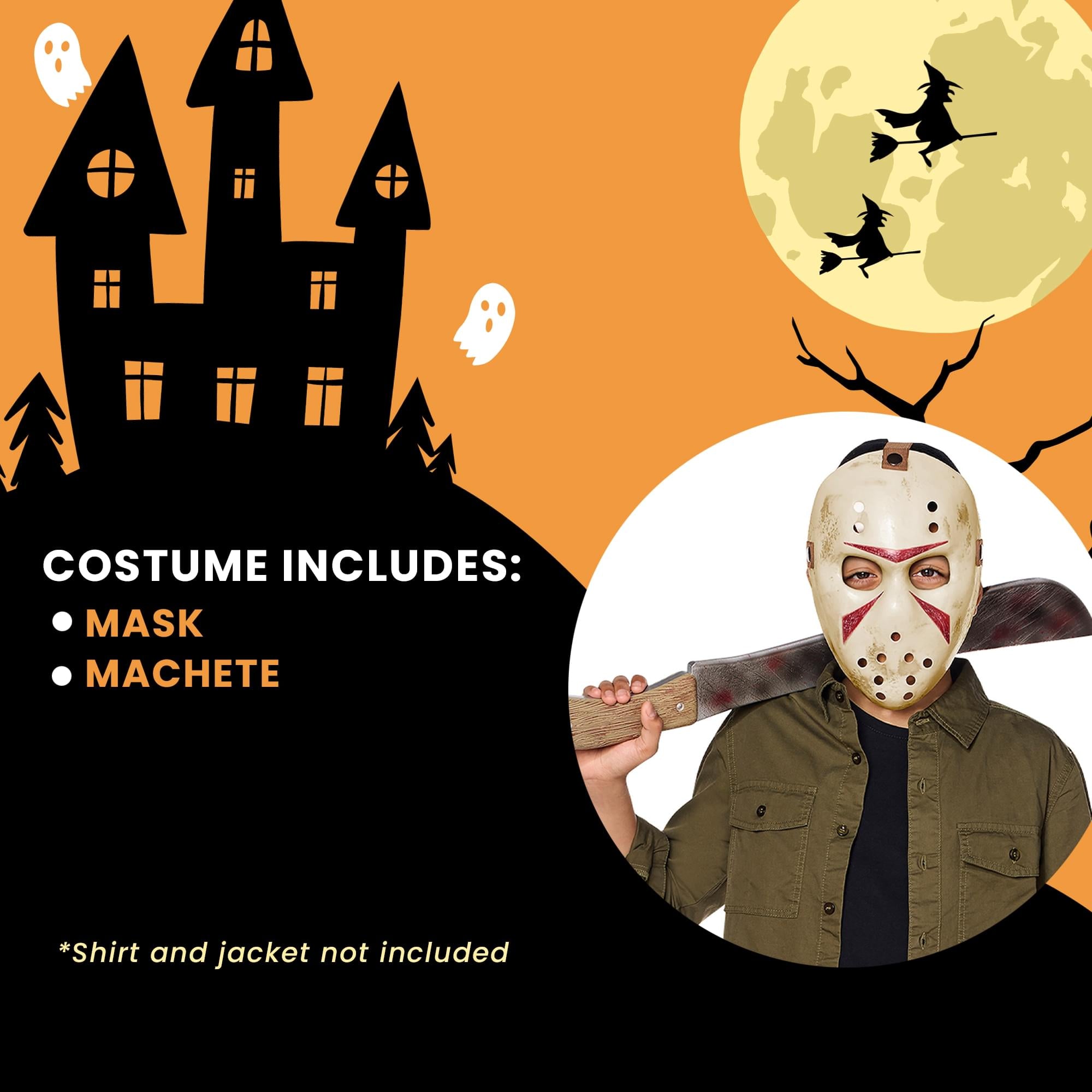 Jason Un1v3rse Mask And Machete | 56"L x 2.5"W