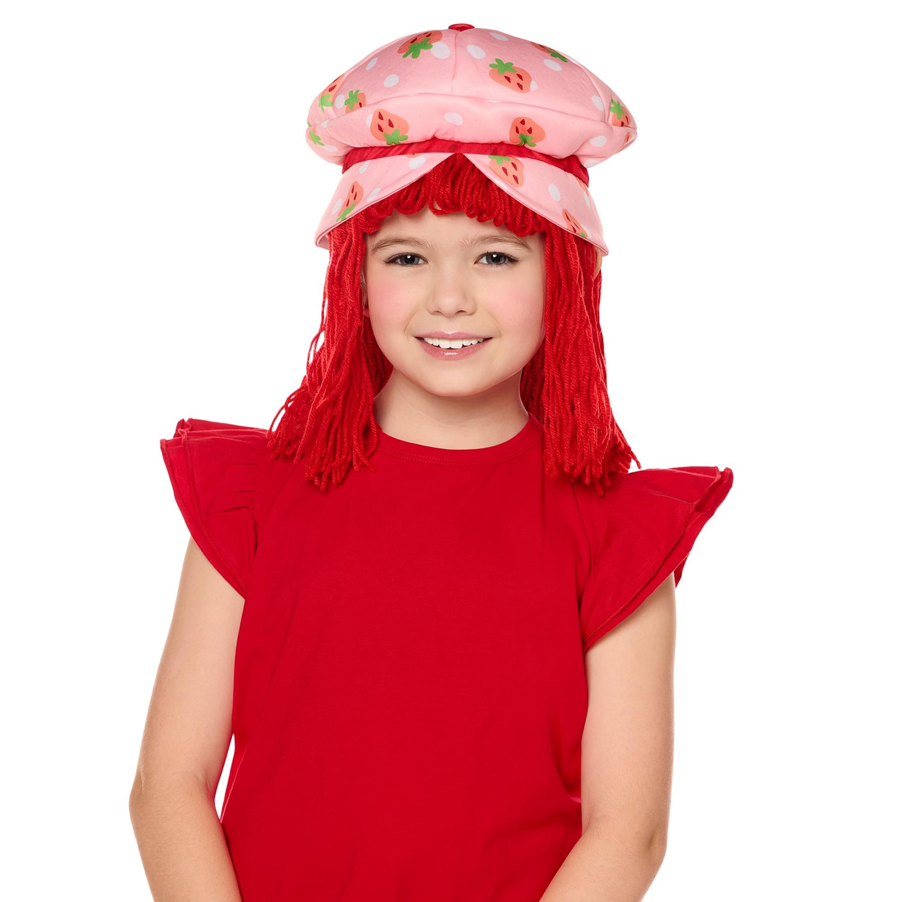 Strawberry Shortcake Strawberry Child Costume Wig | One Size Fits Most