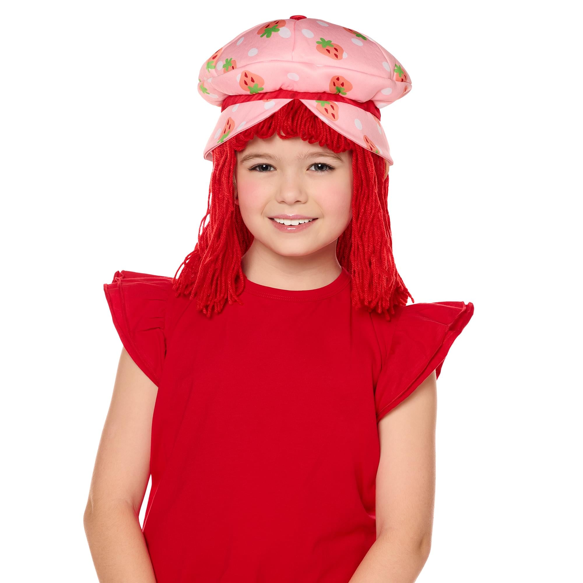 Strawberry Shortcake Strawberry Child Costume Wig | One Size Fits Most