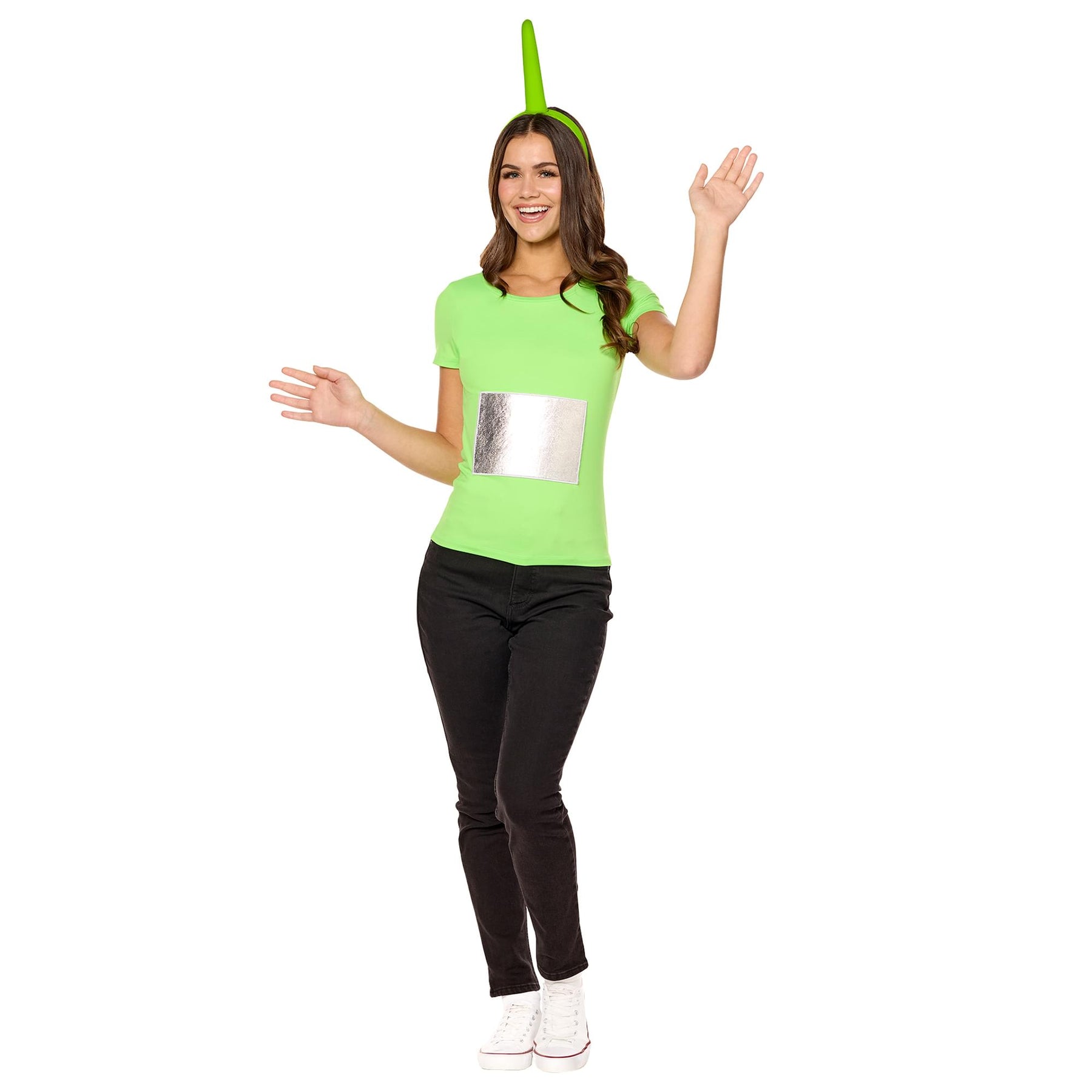 Teletubbies Dipsy Adult Costume Kit | Headband and Patch