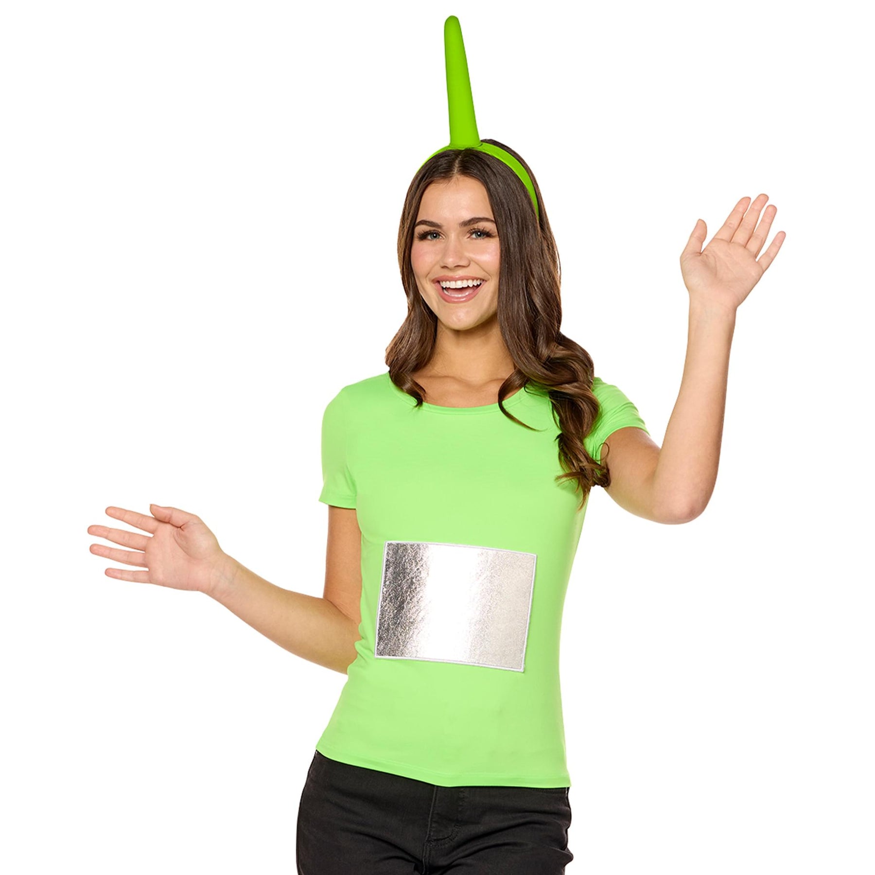 Teletubbies Dipsy Adult Costume Kit | Headband and Patch