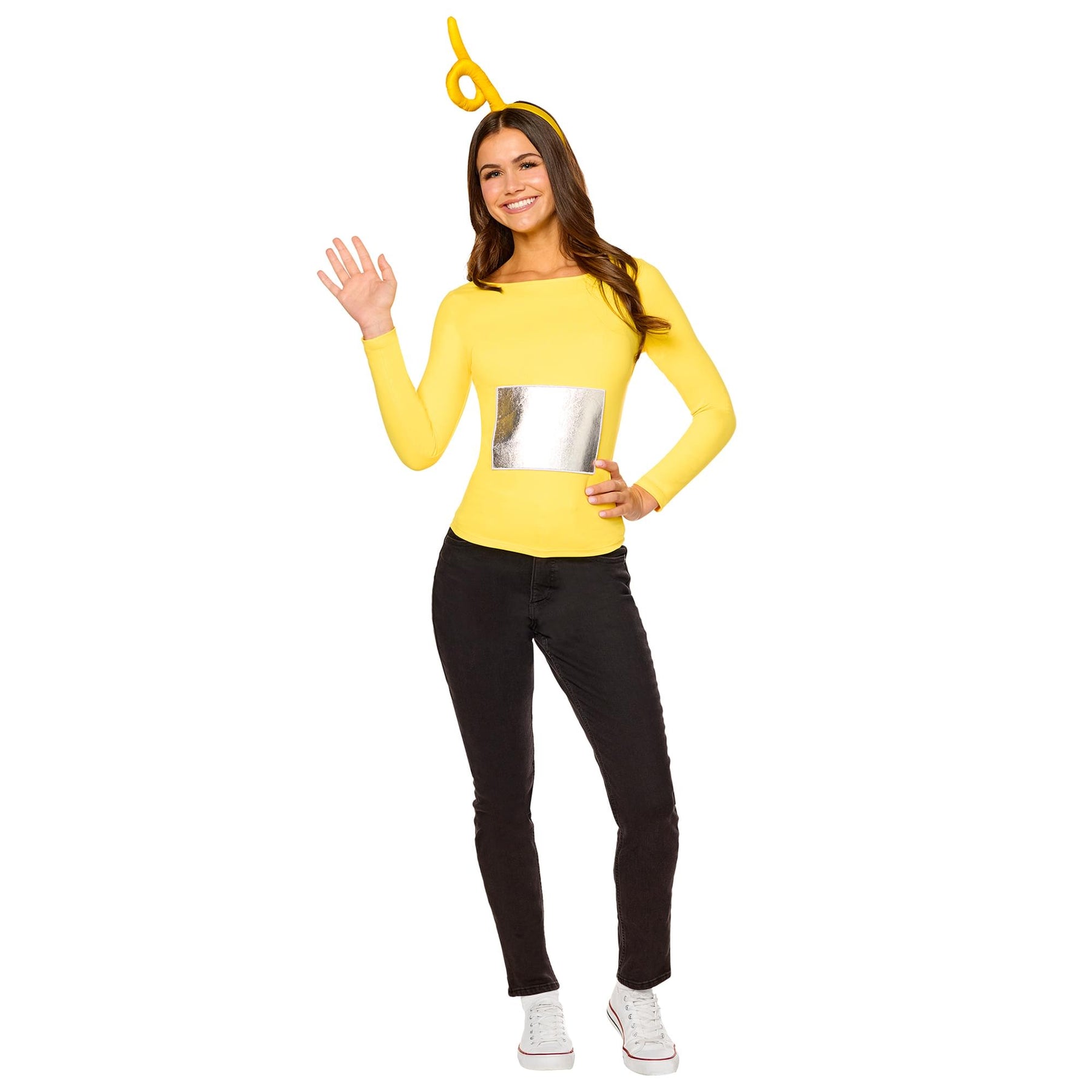 Teletubbies Laa-Laa Adult Costume Kit | Headband and Patch
