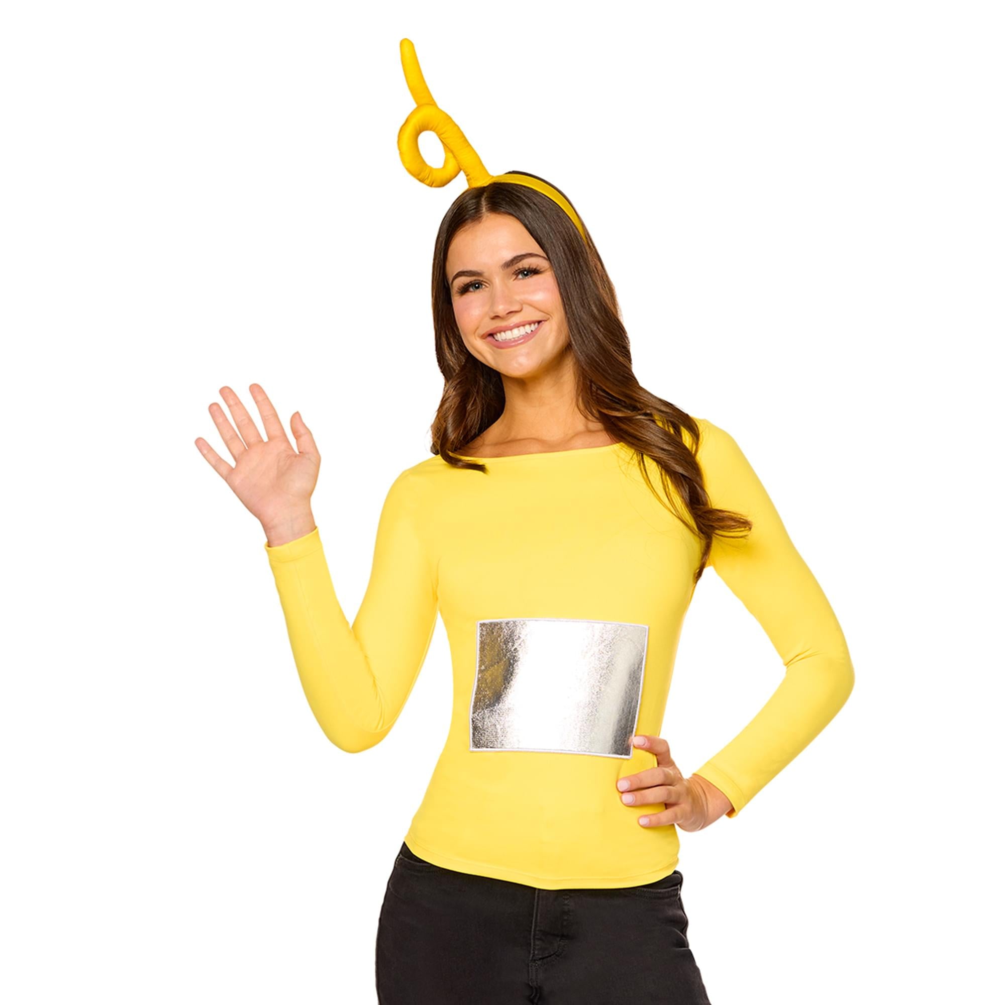 Teletubbies Laa-Laa Adult Costume Kit | Headband and Patch