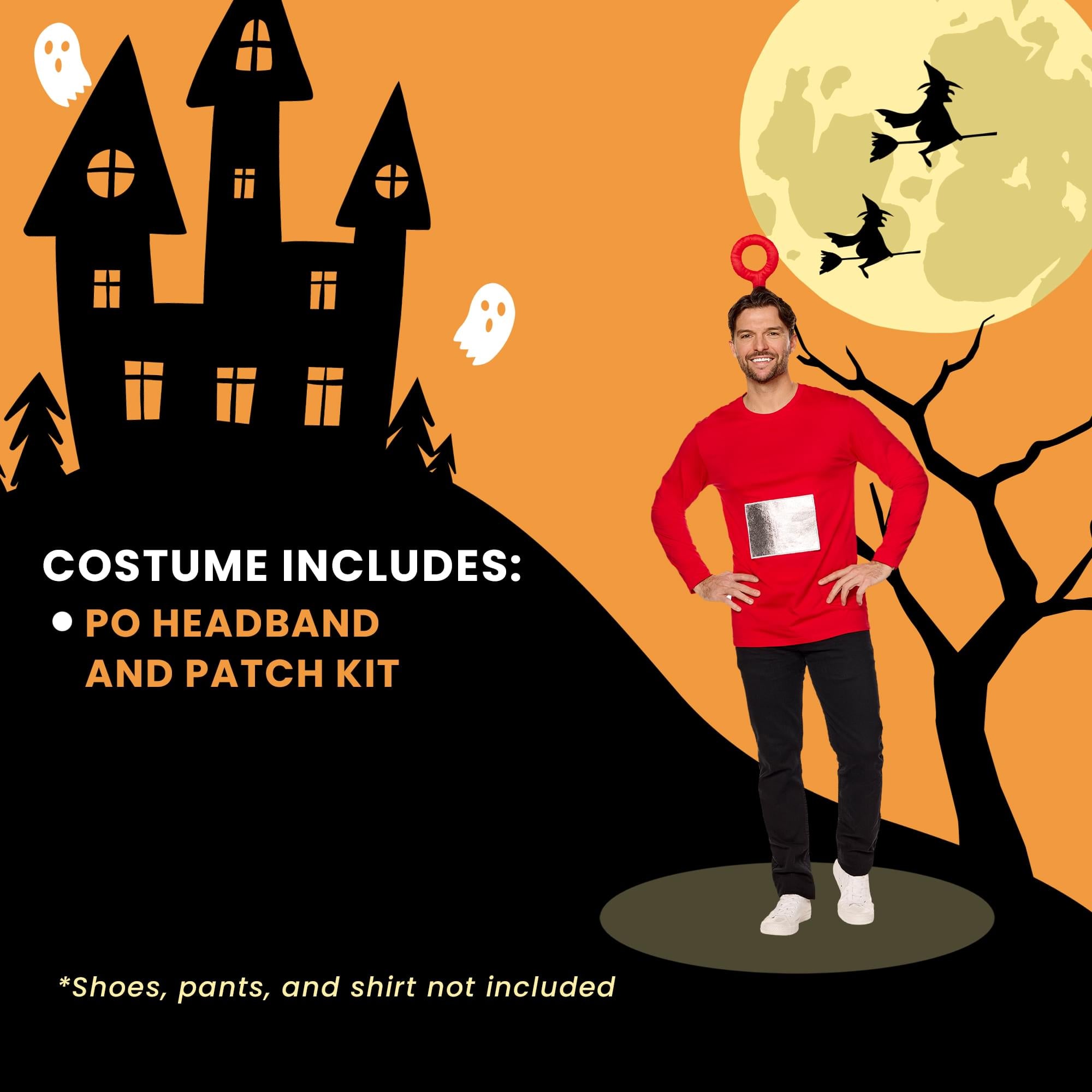 Teletubbies Po Adult Costume Kit | Headband and Patch