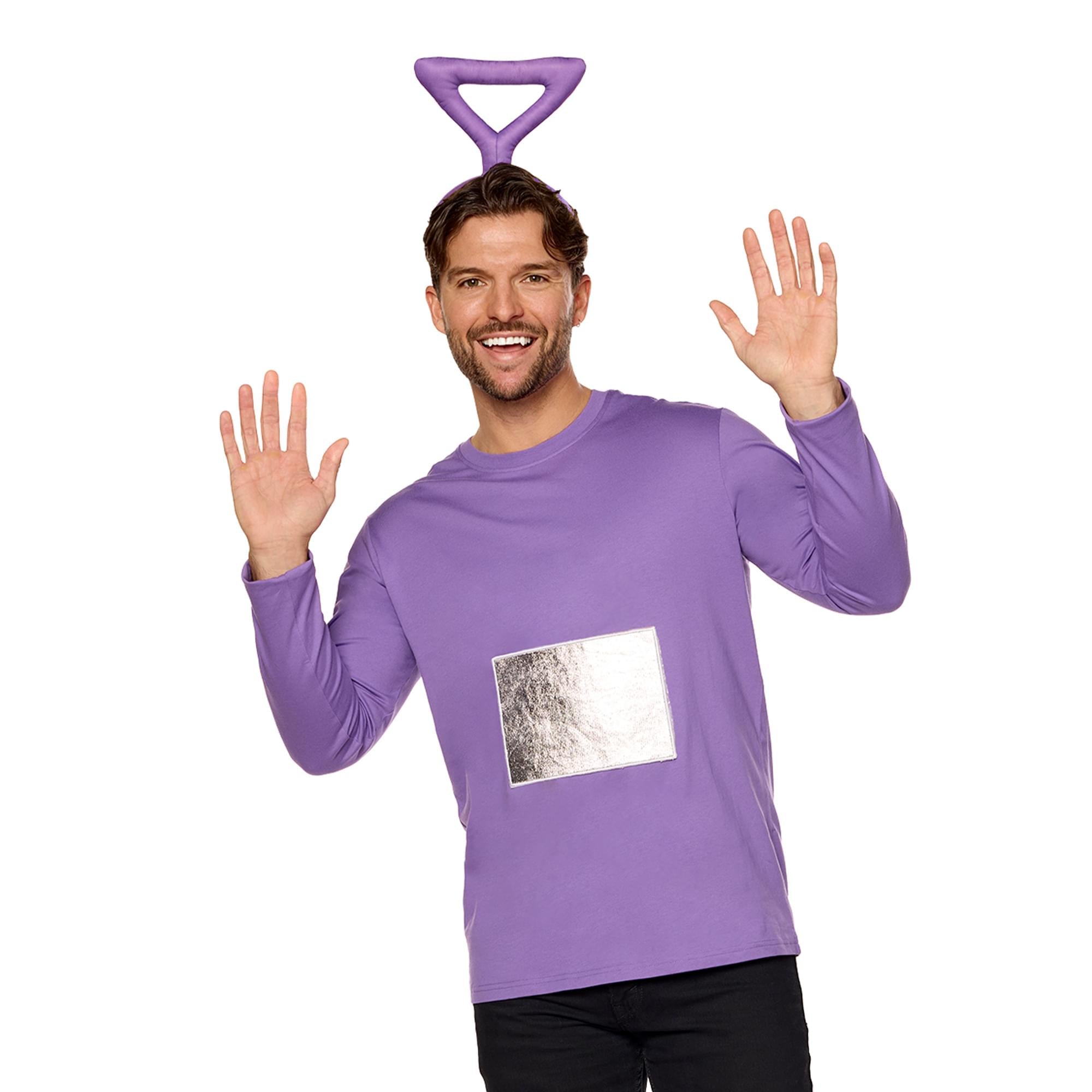 Teletubbies Tinky Winky Adult Costume Kit | Headband and Patch