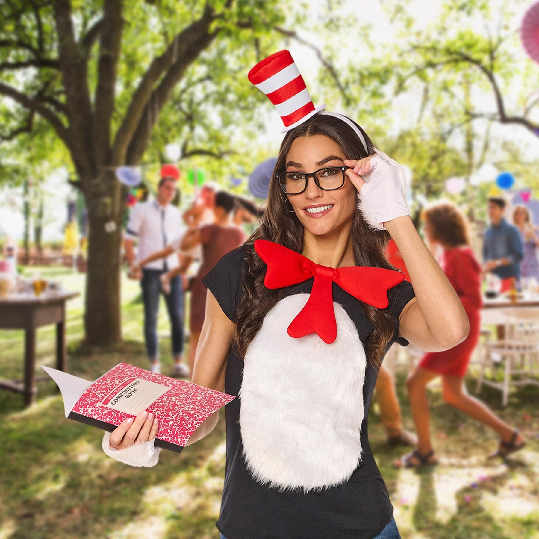 Dr Seuss Cat In The Hat Quik Change™ Adult Costume Kit |One Size