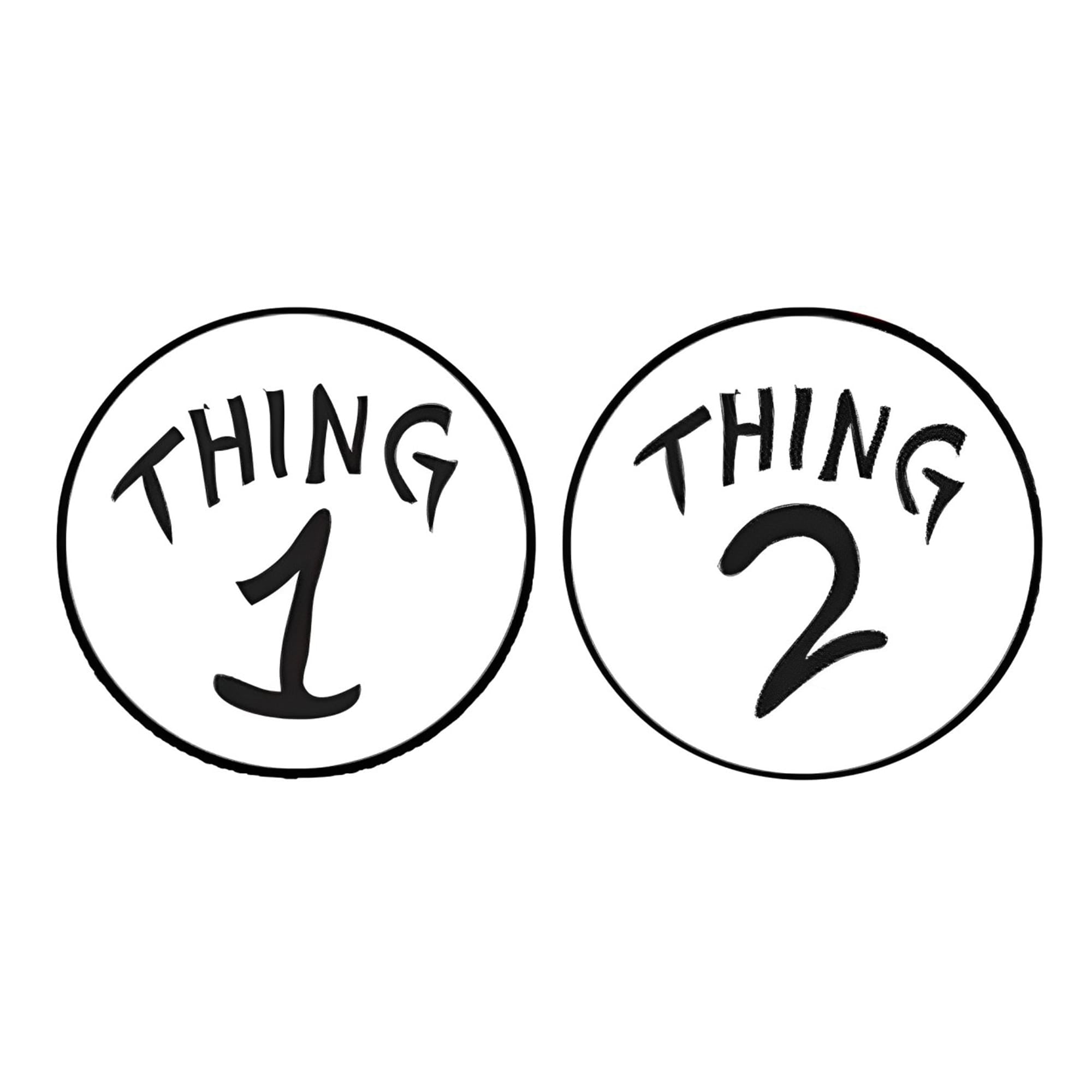 Dr. Seuss Thing 1/2 Hat & Tie Child Costume Kit