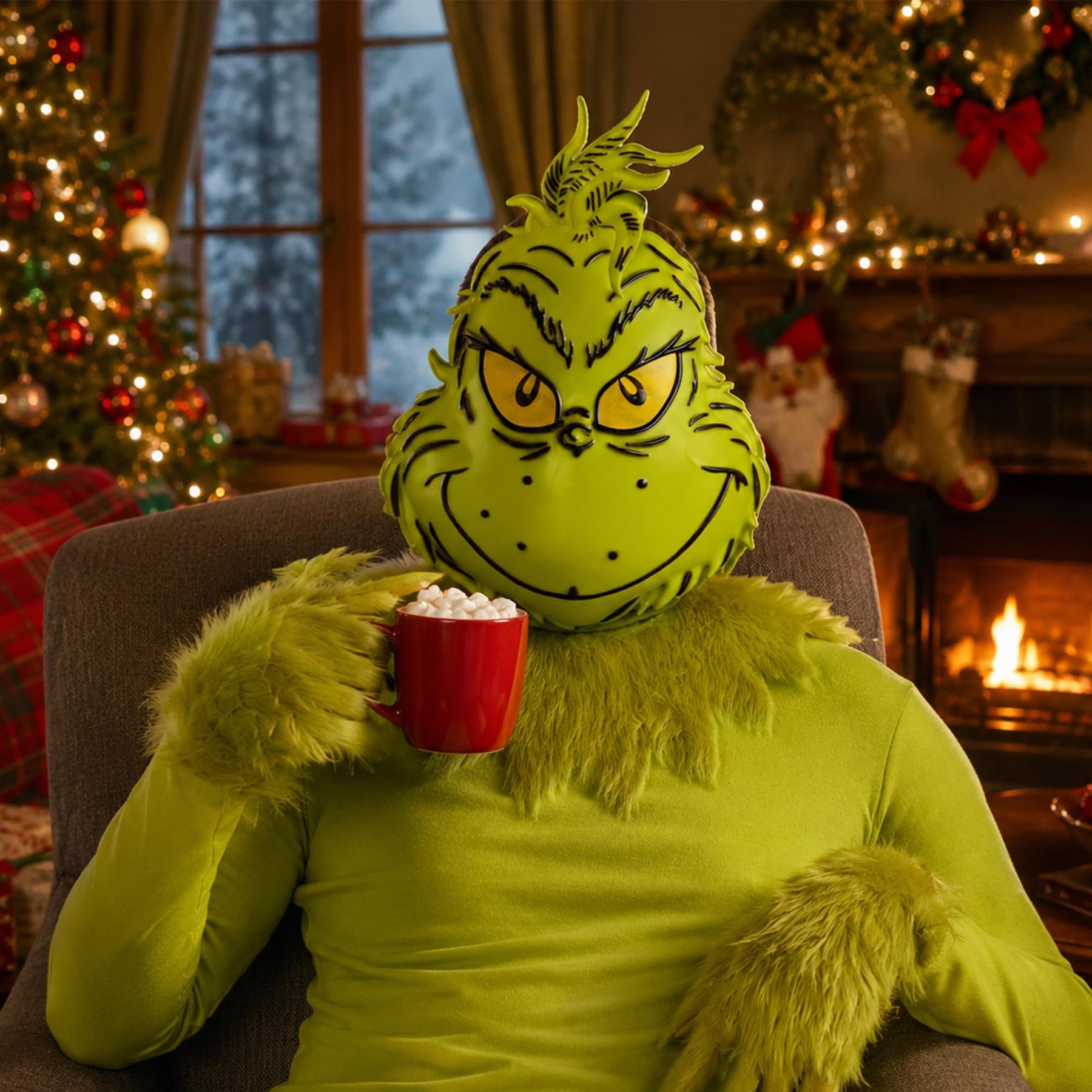Dr Seuss Grinch Adult Costume Accessory Kit | One Size