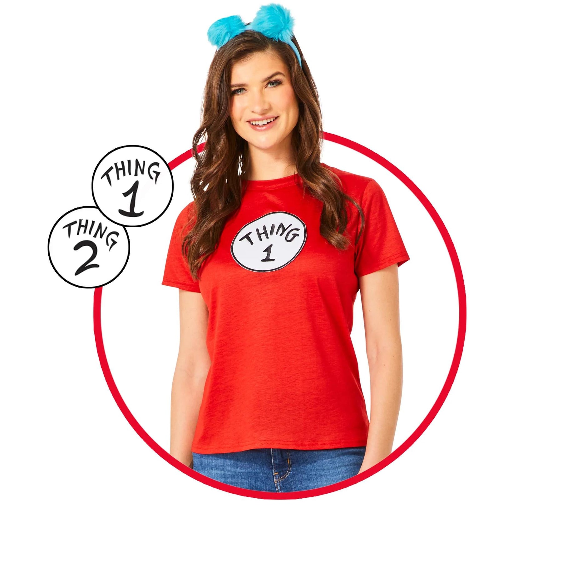 Dr Seuss Thing Adult Costume Kit | X-Small