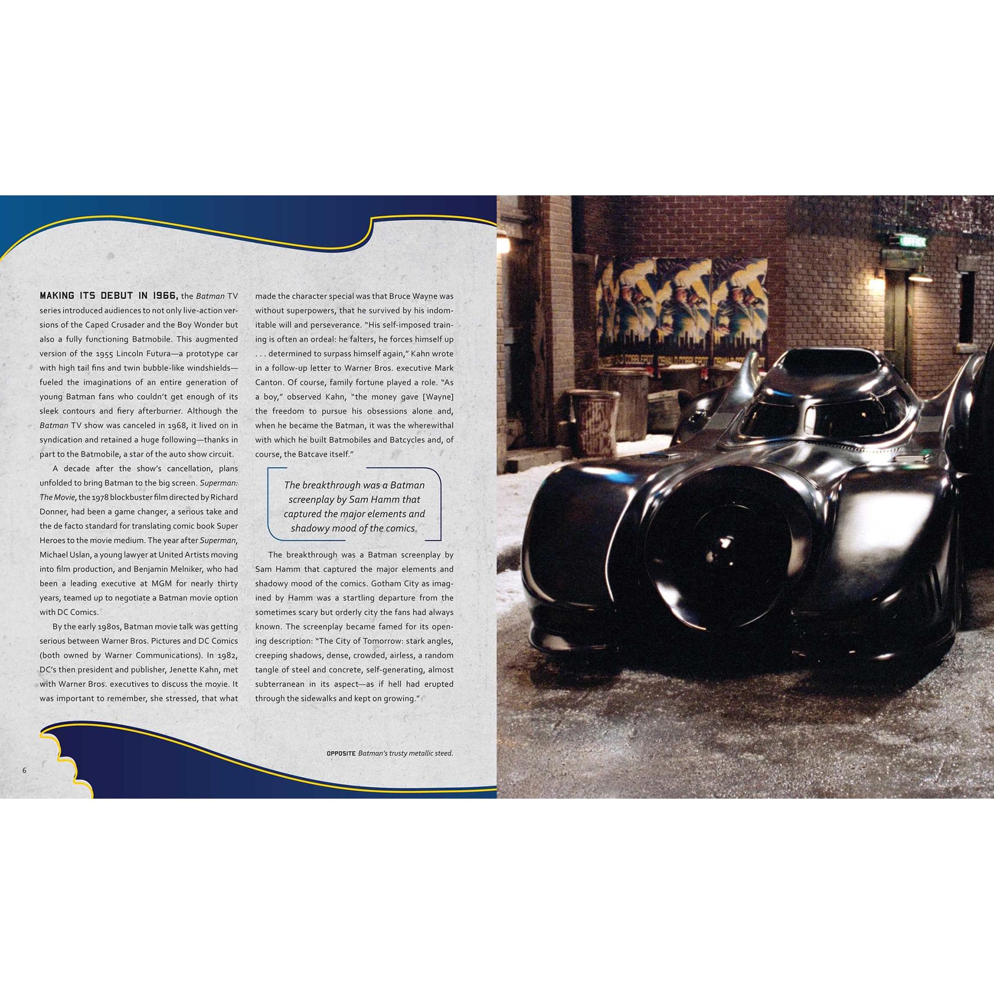 DC Comics Incredibuilds Batmobile 3D Wood Model and Book