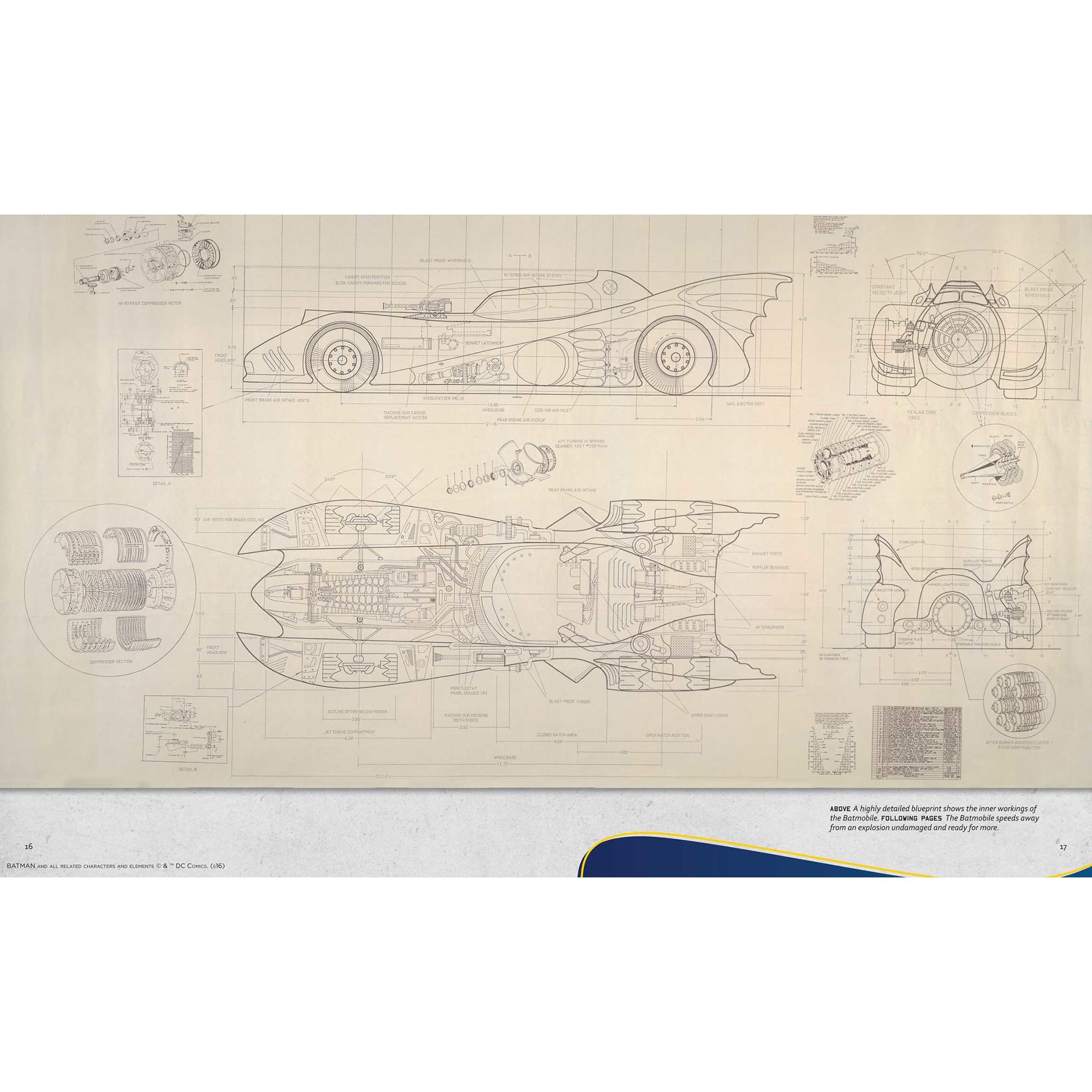 DC Comics Incredibuilds Batmobile 3D Wood Model and Book