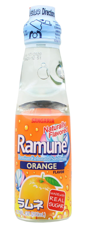 Sangaria Ramune 6.76oz Orange Soda
