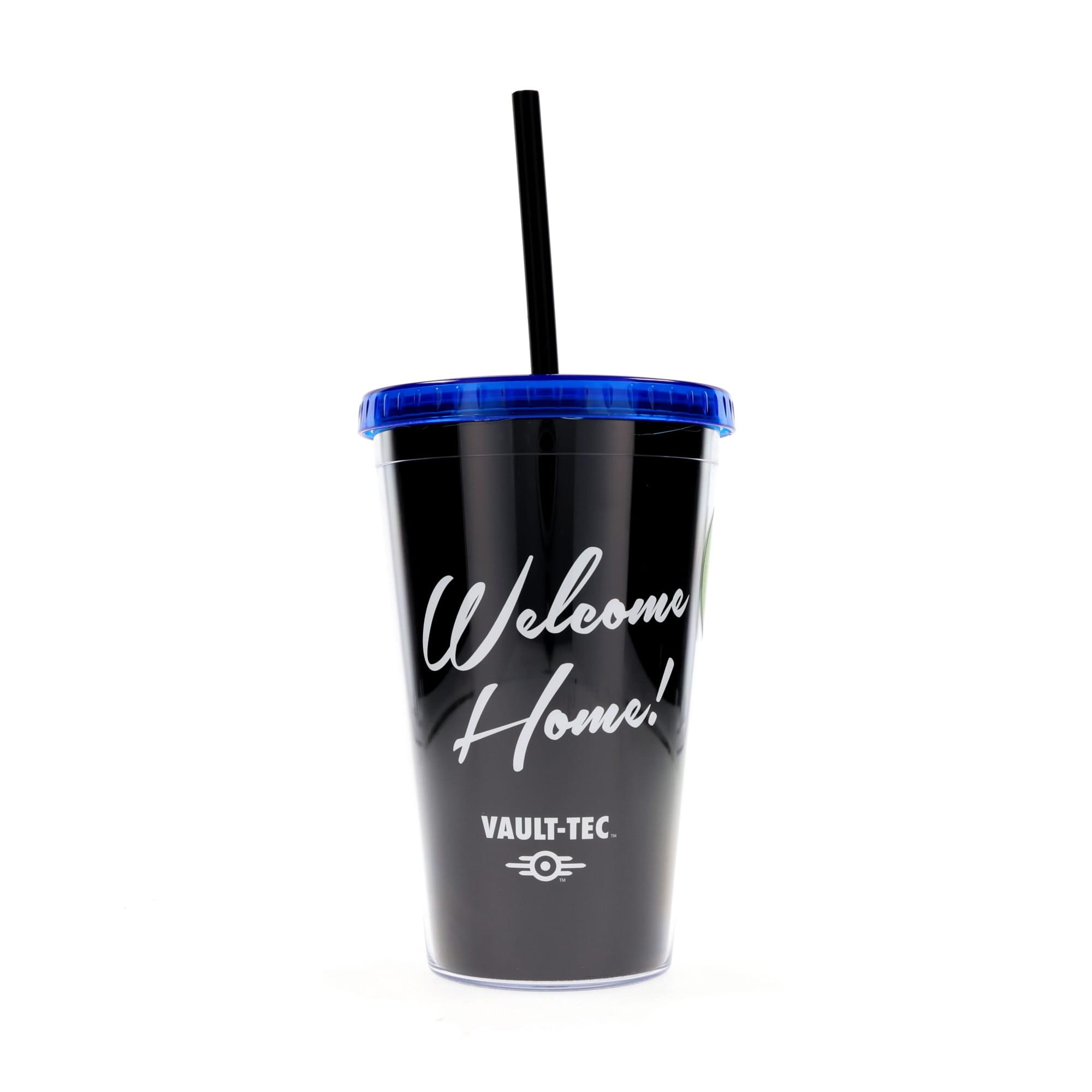 Fallout "Welcome Home" Vault-Tec Carnival Cup With Straw | Holds 18 Ounces