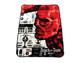 Attack on Titan Colossal Titan Lightweight Fleece Throw Blanket | 45 x 60 Inches