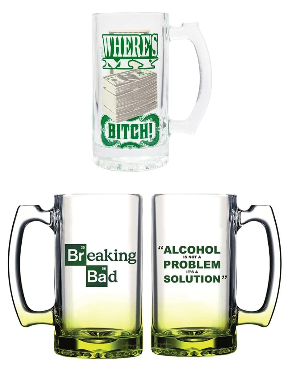 Breaking Bad Beer Mug Bundle, Set of 2