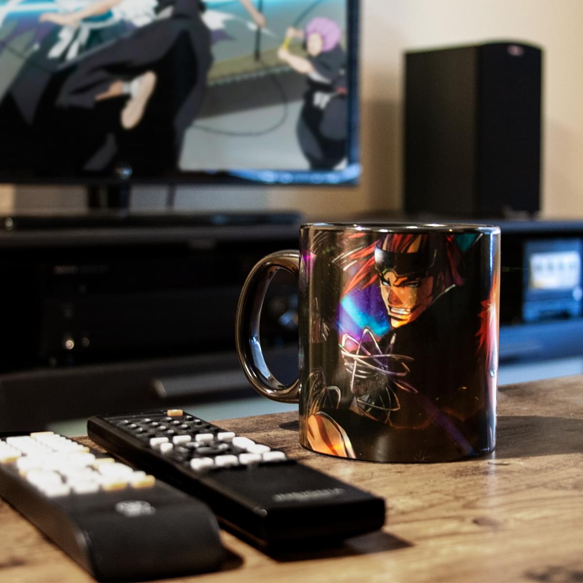 Bleach Foil Print Mug | Coffee and Tea | Black Luster Coffee Mug