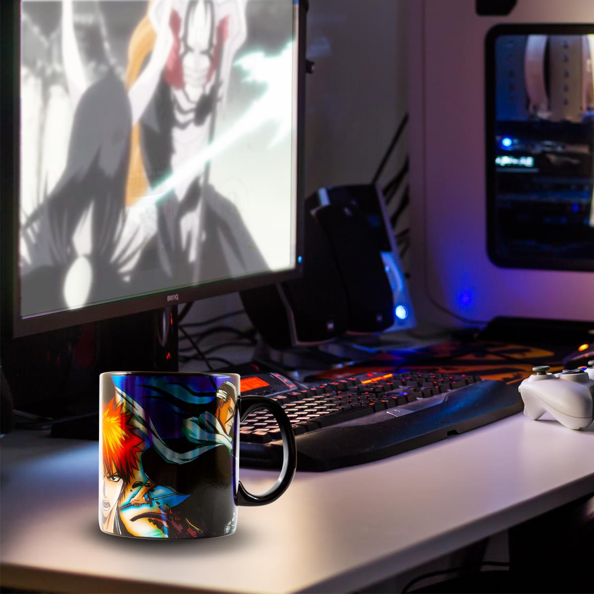 Bleach Foil Print Mug | Coffee and Tea | Black Luster Coffee Mug