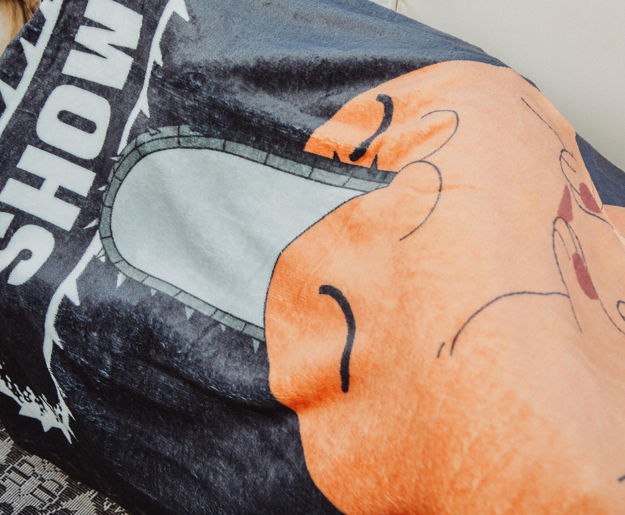 Chainsaw Man Pochita "Show Me Your Dreams" Fleece Throw Blanket | 45 x 60 Inches