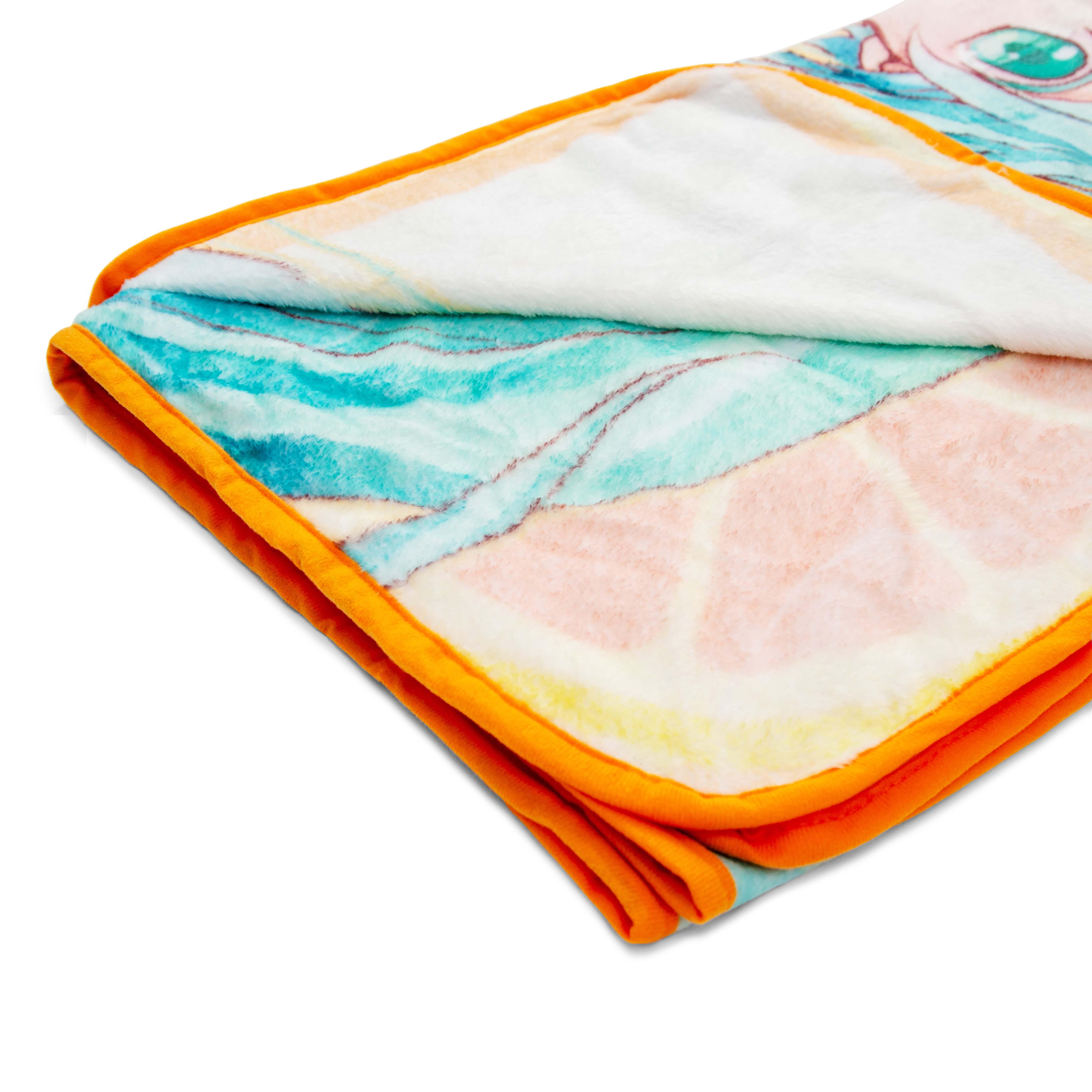 Hologram Citrus Hatsune Miku 45 X 60 inches Fleece Throw Blanket