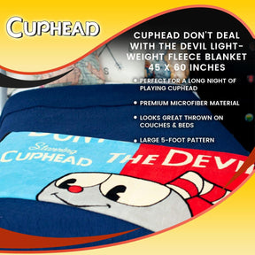 Cuphead Don't Deal with the Devil Lightweight Fleece Blanket | 45 x 60 Inches