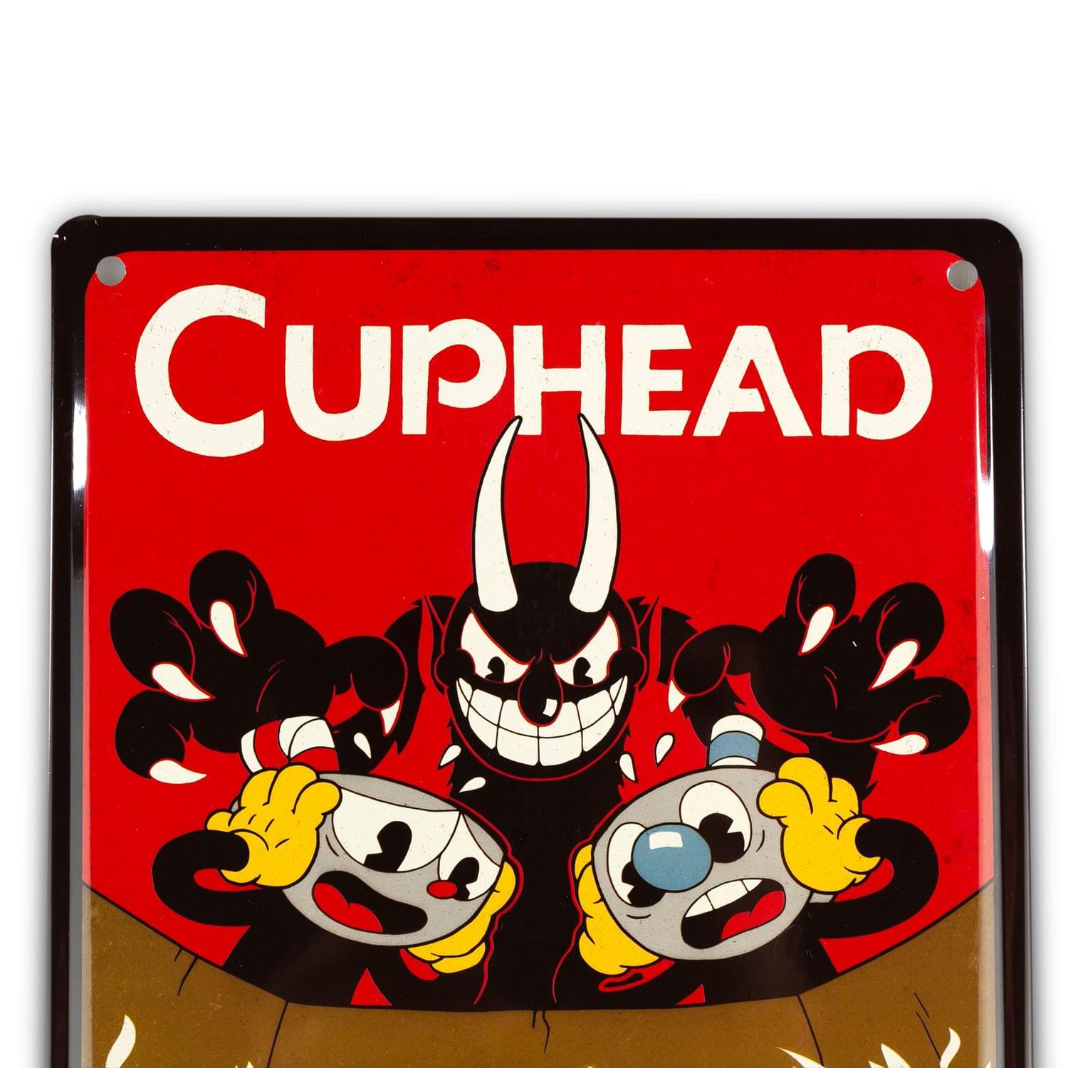 Cuphead Collectibles | Cuphead Don't Deal With The Devil Tin Sign