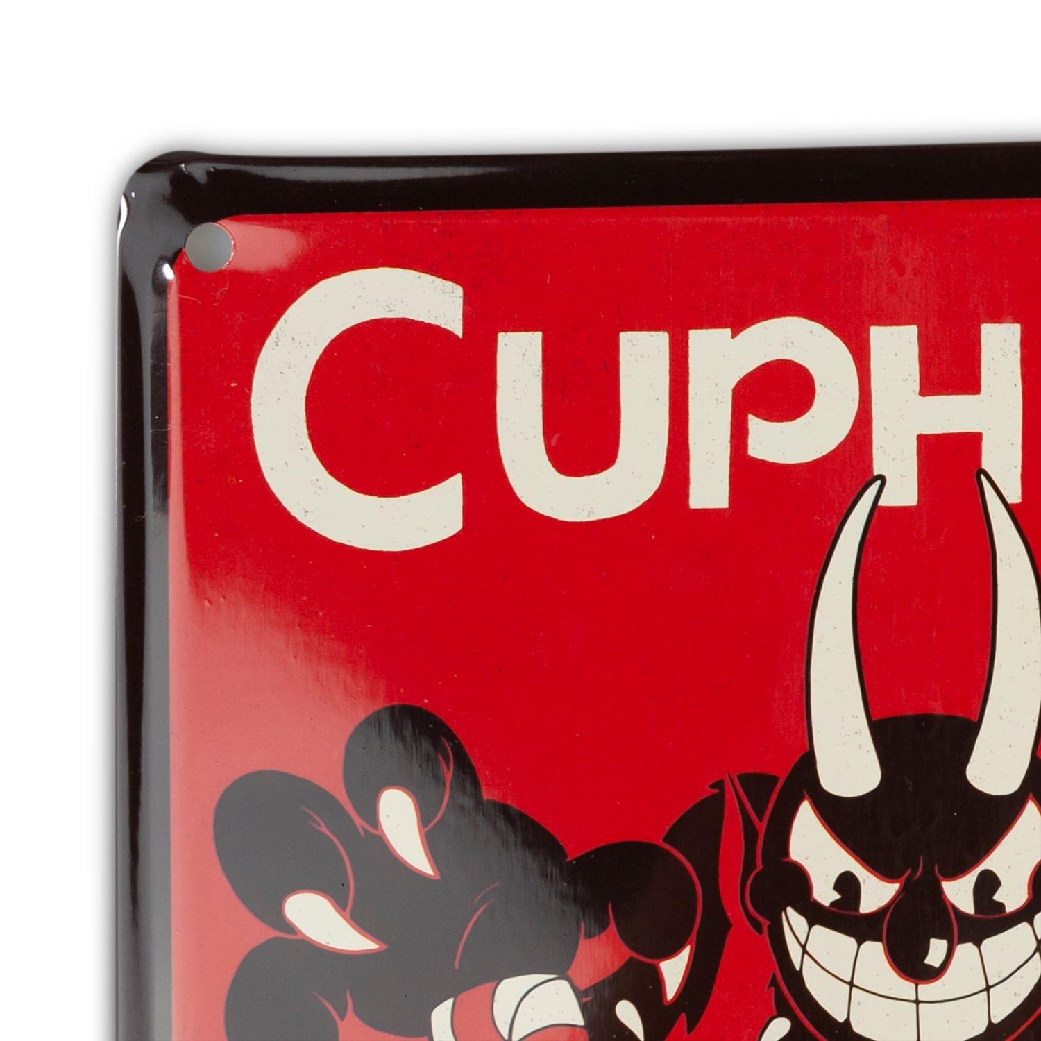 Cuphead Collectibles | Cuphead Don't Deal With The Devil Tin Sign