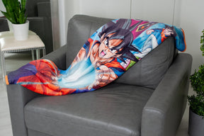 Dragon Ball Super Fighters & Warriors Fleece Throw Blanket | 60 x 45 Inches