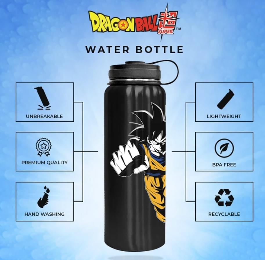 Dragon Ball Super Vegeta and Goku 35oz Stainless Steel Water Bottle