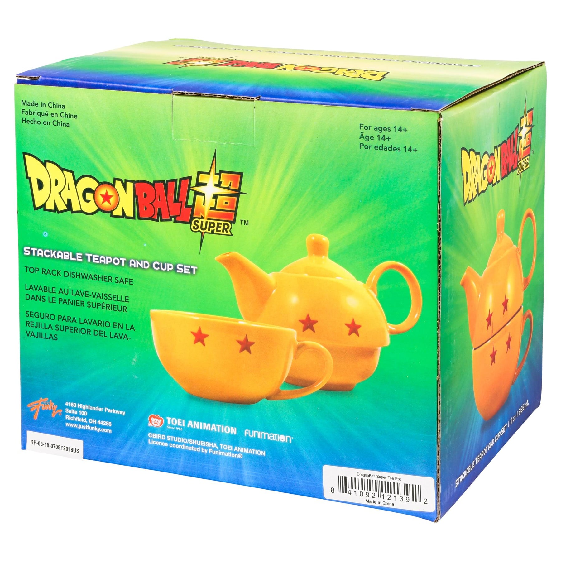 Dragon Ball Super Stackable 11oz Teapot and Cup Set