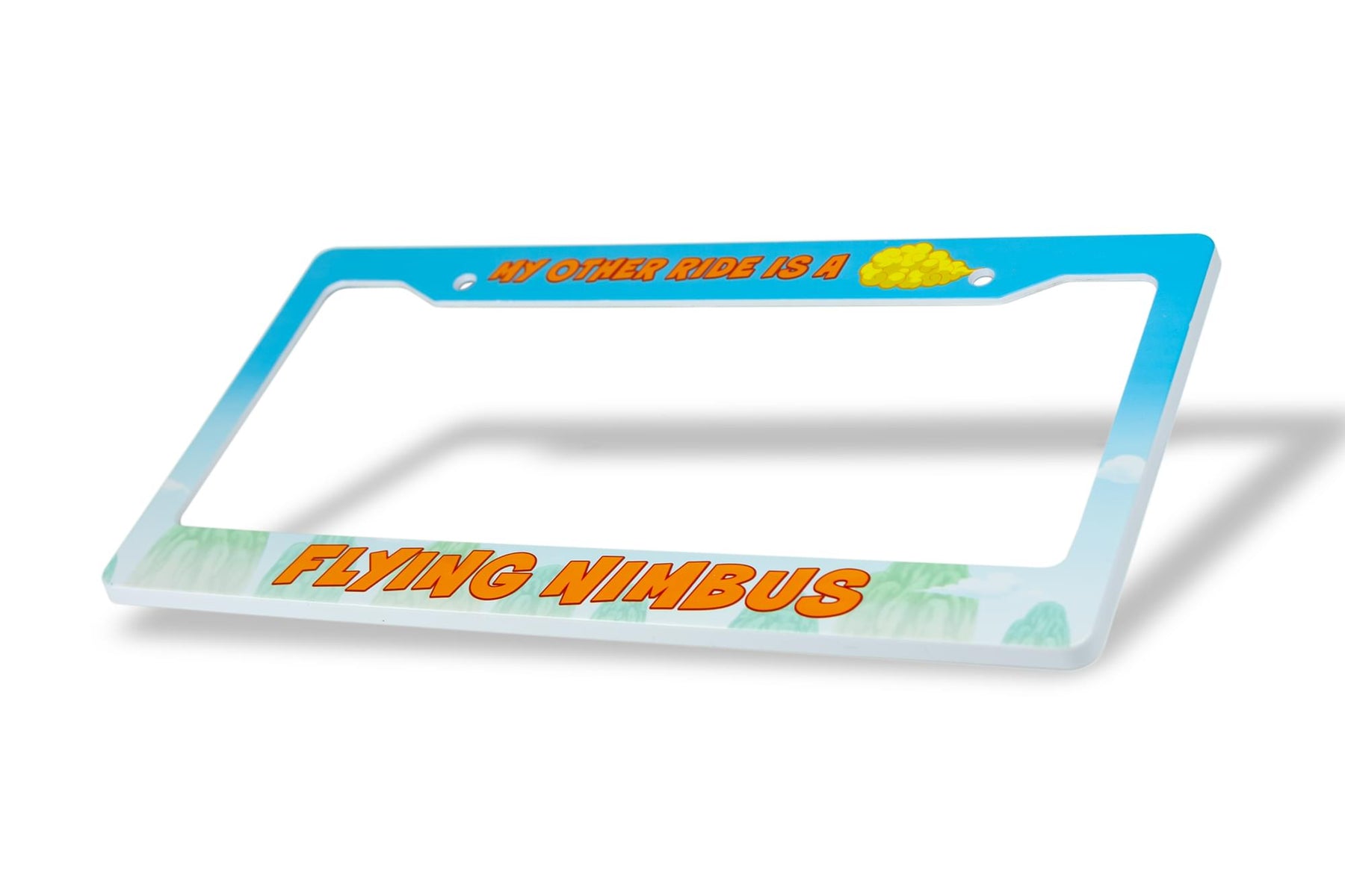 Dragon Ball Z License Plate Frame | My Other Ride Is A Flying Nimbus Cloud
