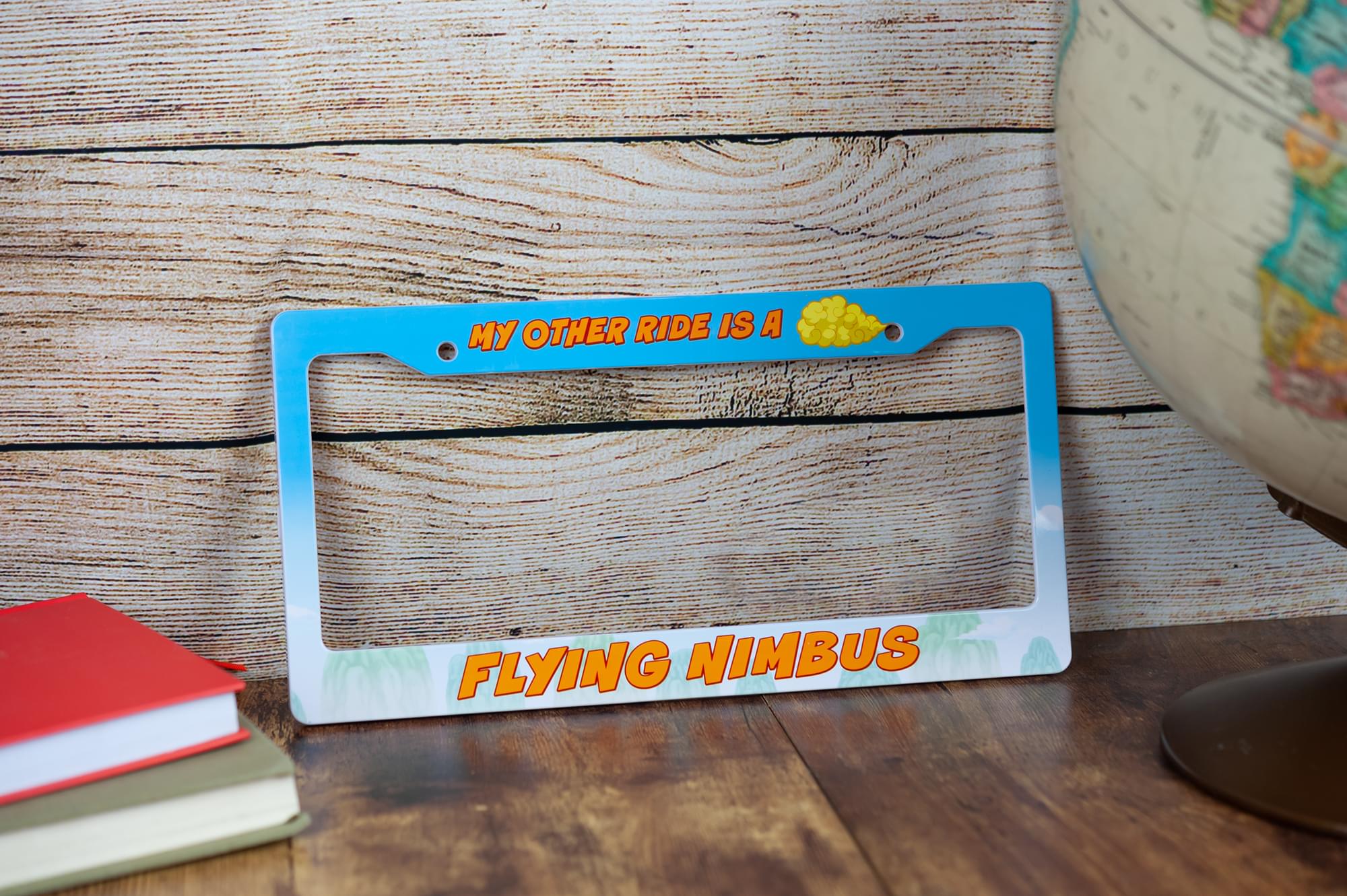 Dragon Ball Z License Plate Frame | My Other Ride Is A Flying Nimbus Cloud