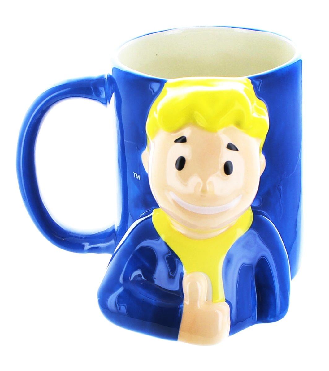 Fallout Molded Mug Bundle, Set of 3: Vault Boy, Pip Boy