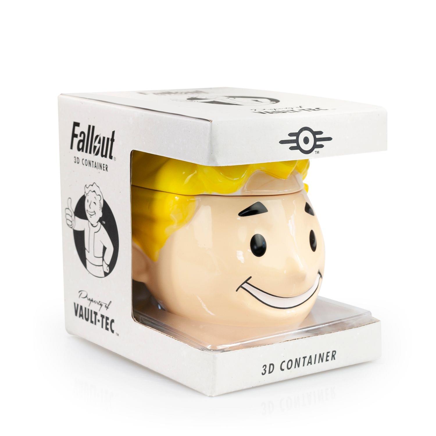 Fallout Collectibles Smiling Vault Boy Cookie Jar | Fallout 3D Ceramic Jar