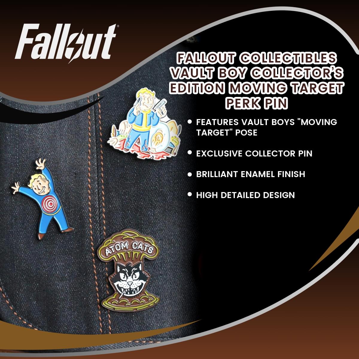 Fallout Collectibles | Vault Boy Collector’s Edition Moving Target Perk Pin