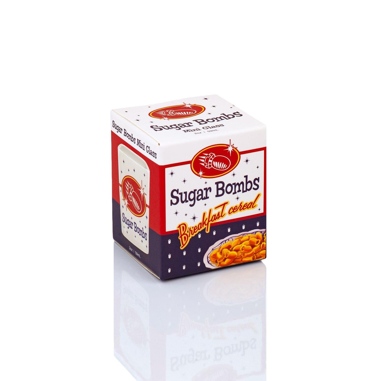 Fallout Sugar Bombs Breakfast Cereal Square Shot Glass | 2 Ounce Shot Glass