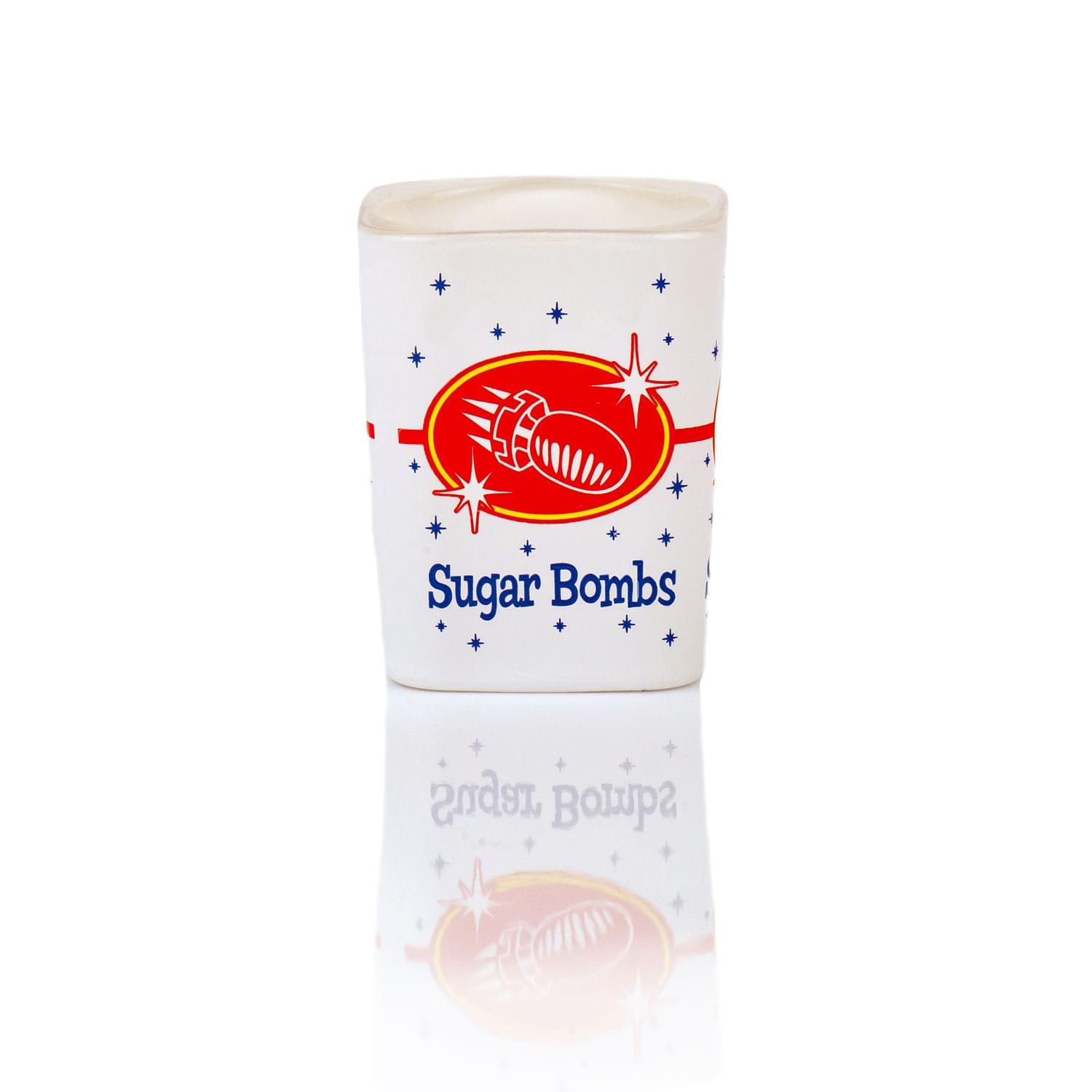 Fallout Sugar Bombs Breakfast Cereal Square Shot Glass | 2 Ounce Shot Glass