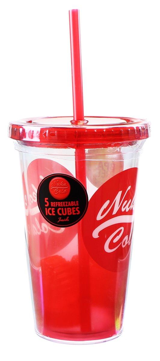 Fallout Nuka Cola 16oz Carnival Cup w/ Molded Ice Cubes
