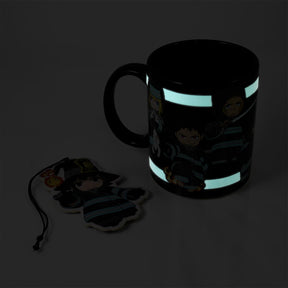 Fire Force Company 8 GITD 11oz Coffee Mug and Air Freshener Set