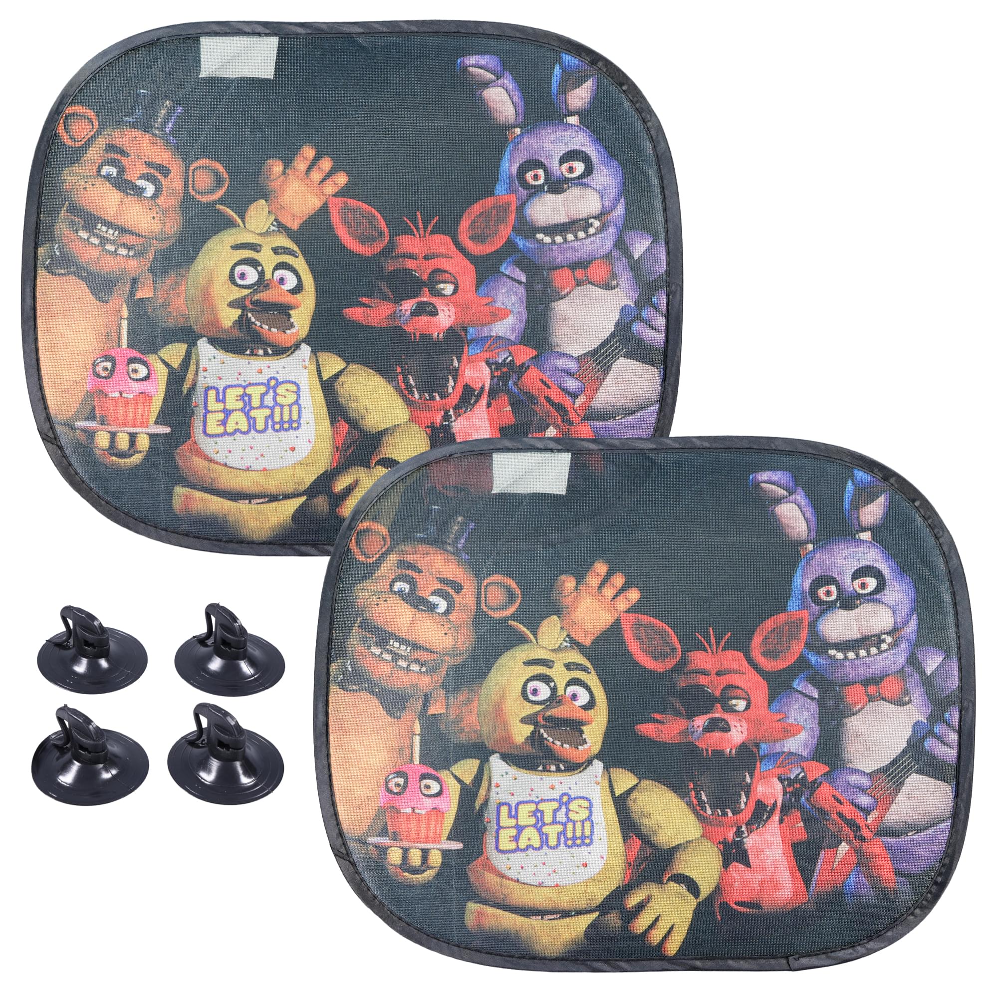 Five Nights at Freddy Side Window Auto Sunshades - 2 Pieces