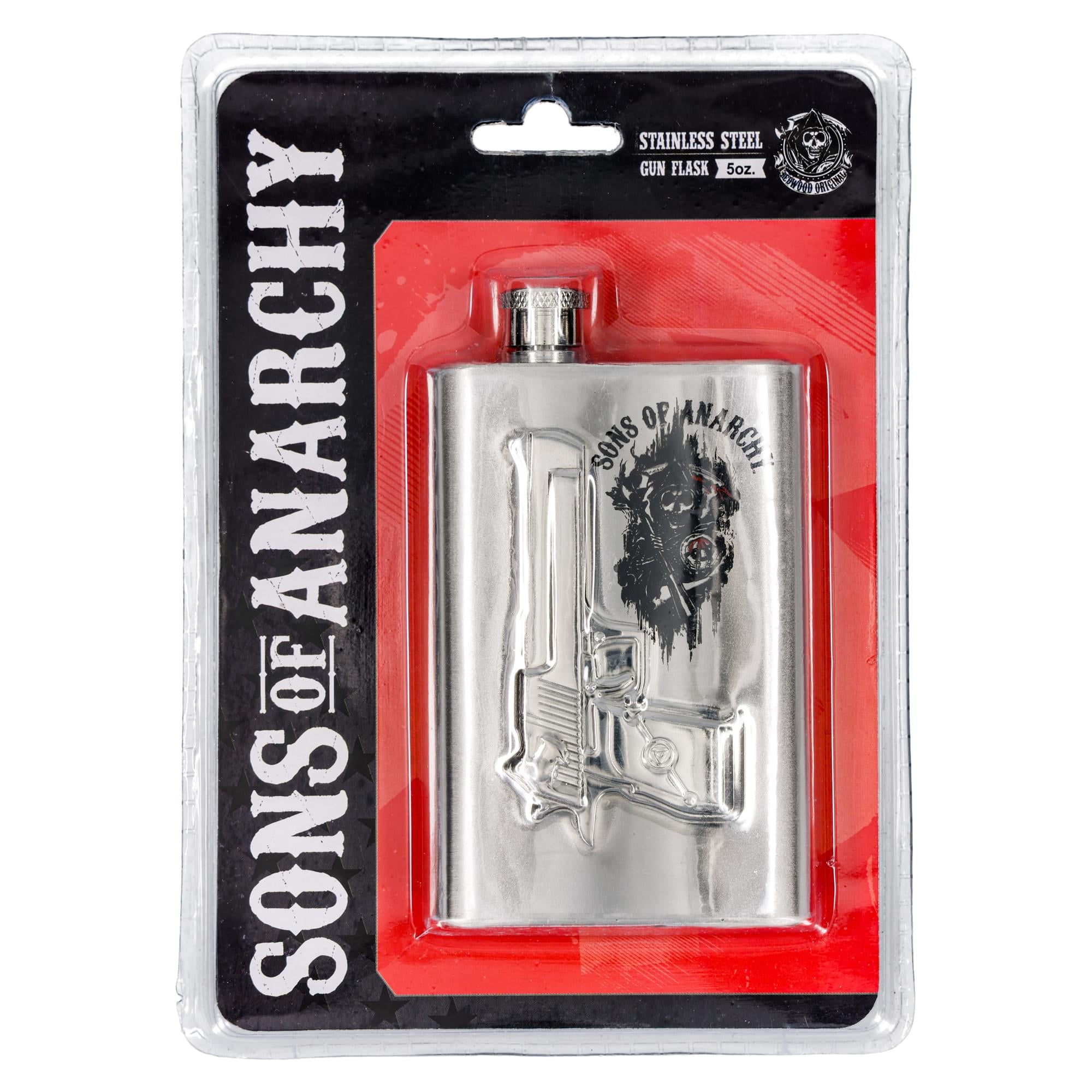 Sons of Anarchy Gun Logo 6 oz. Flask